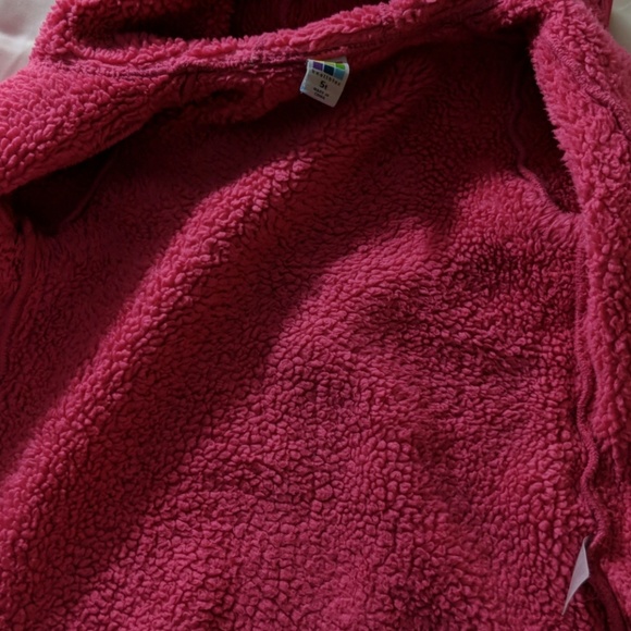 Girls Pink Fleece Style Jacket - Picture 4 of 8